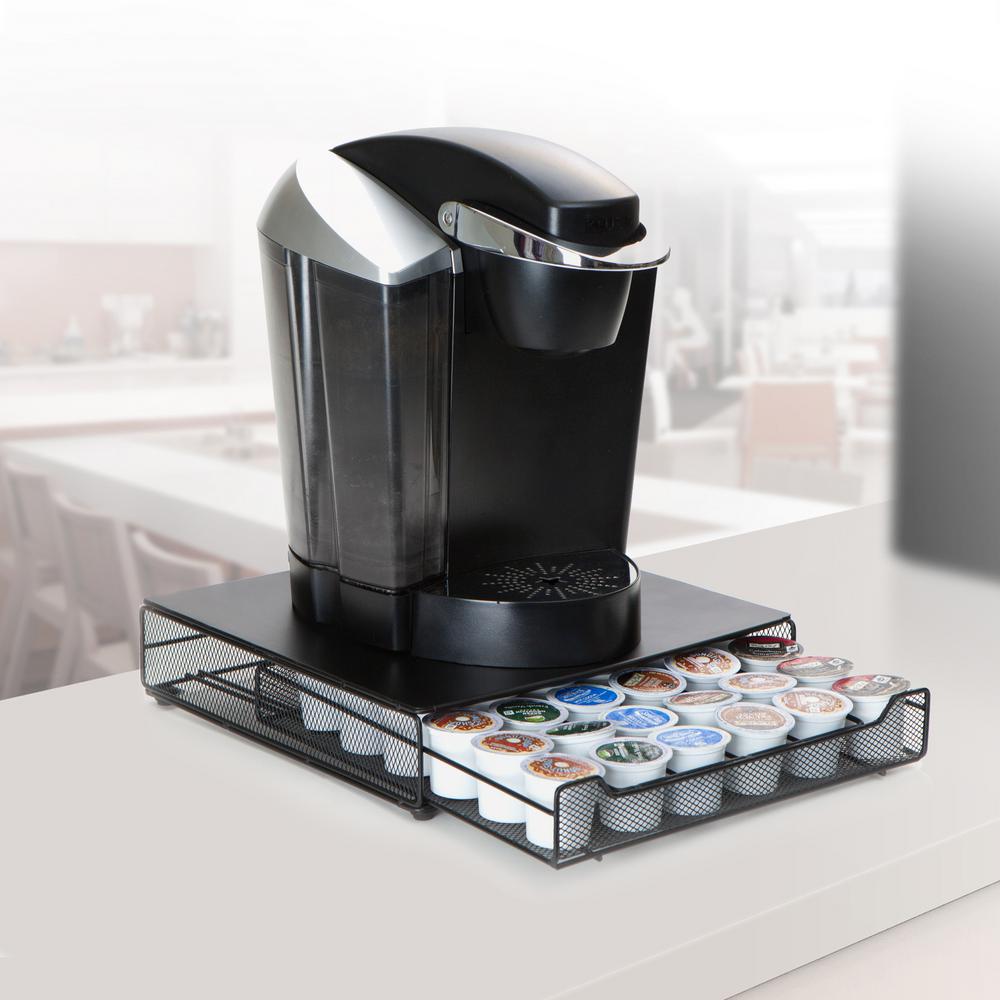 Mind Reader Bam 36 Capacity Metal Mesh Coffee Pod Drawer In Black