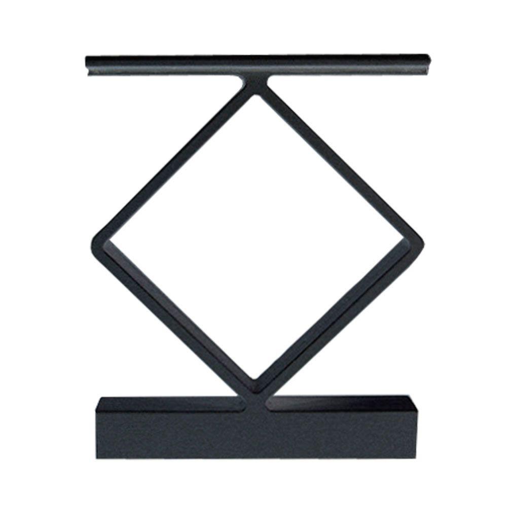 Peak Aluminum Railing Black Aluminum Stair Hand and Base Rail Bracket