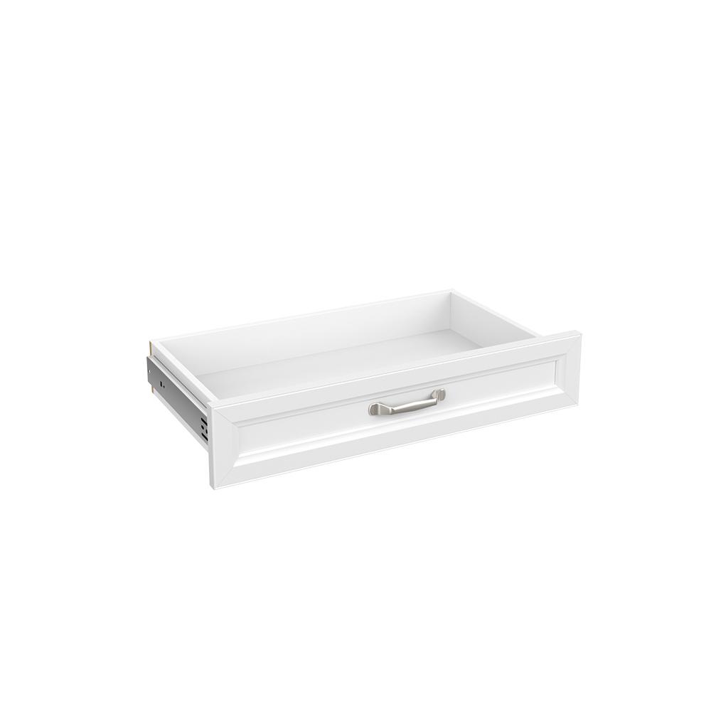 ClosetMaid Style+ 5 in H x 25 in. W White Melamine Traditional Drawer