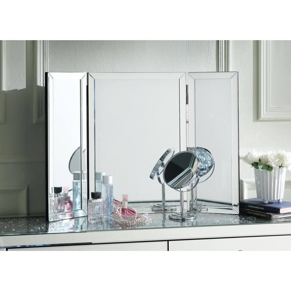 Inspired Home Sylvia Tabletop/Wall Mount Trifold Vanity Mirror, 20" x