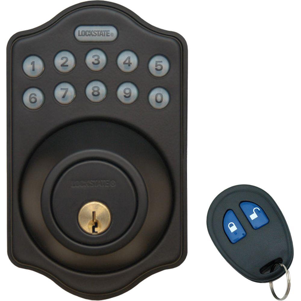 LockState Electronic Keyless Deadbolt Lock with Remote 