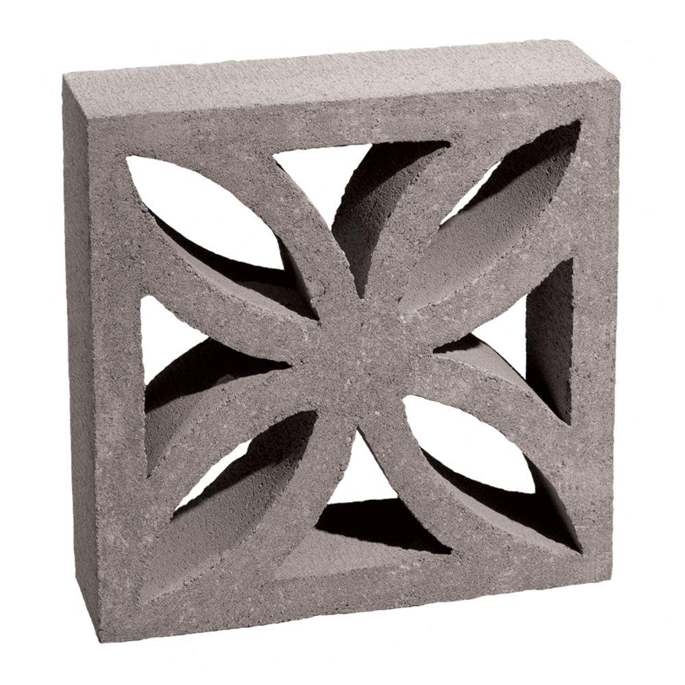 12 In X 12 In X 4 In Gray Concrete Block 100002873 The Home Depot   Cinder Blocks 100002873 64 1000 