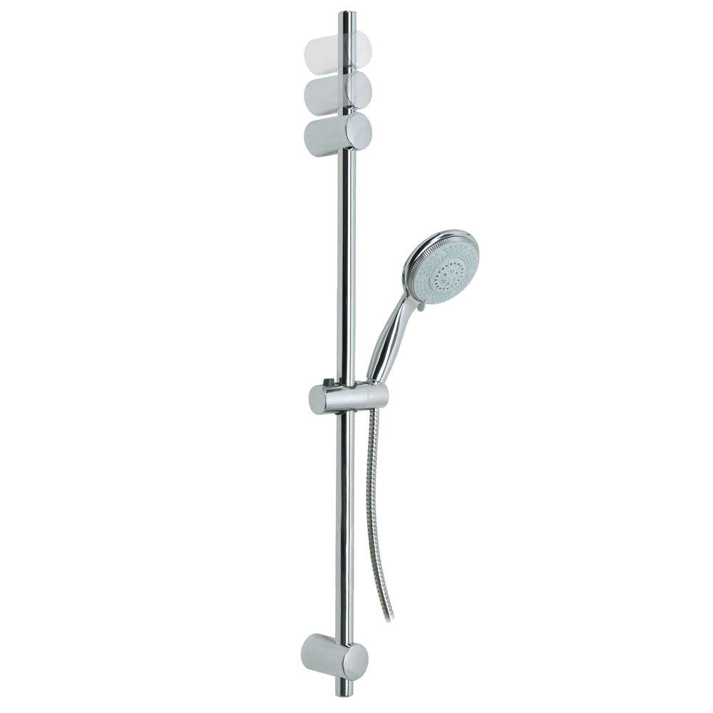 No Drilling Required Baath Plus 35 in. Adjustable Hand Shower Bar with