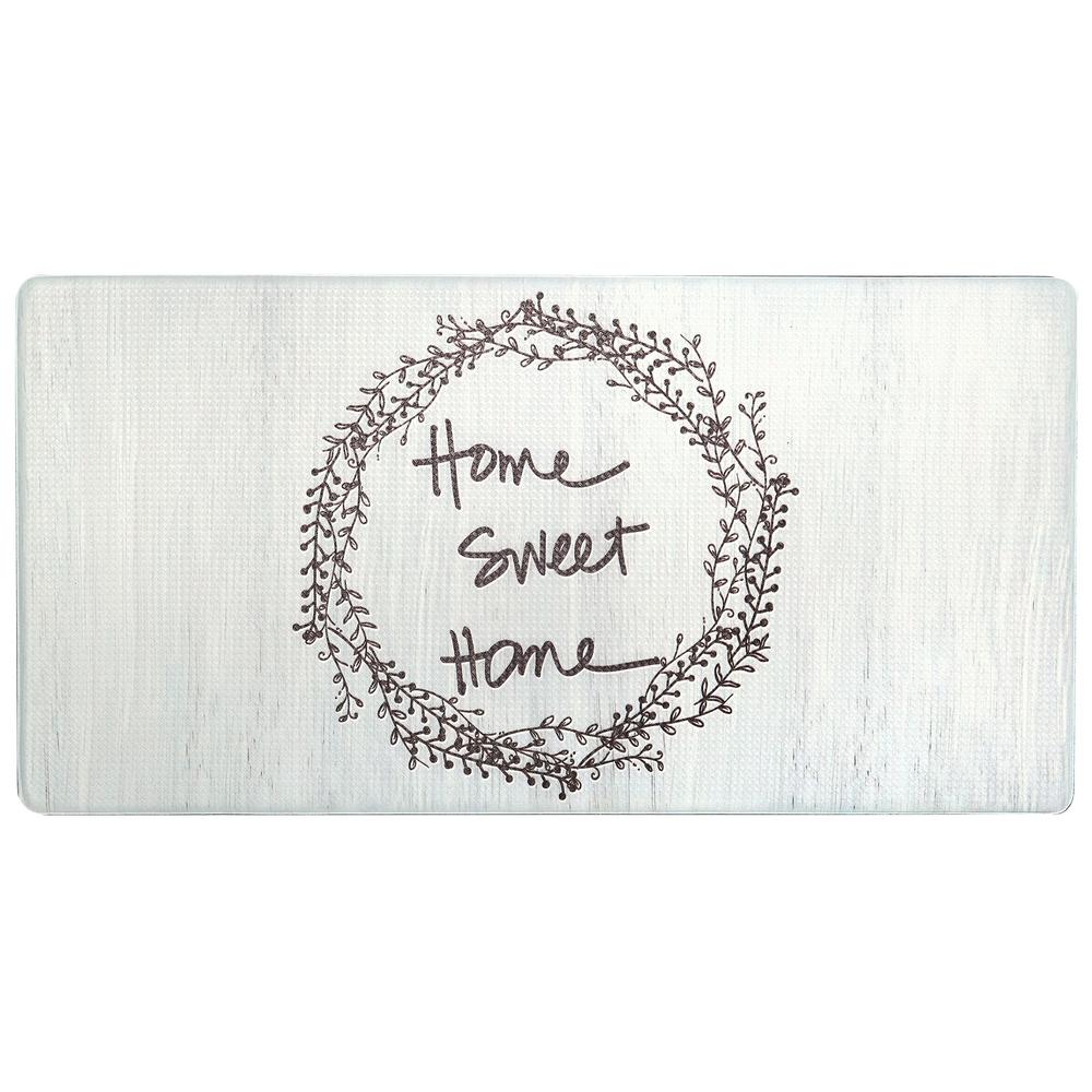 Nicole Miller Cook N Comfort Cream Home Sweet 20 In X 39 Cook N Comfort Cream Home Sweet 20 In X 39 Kitchen Mat
