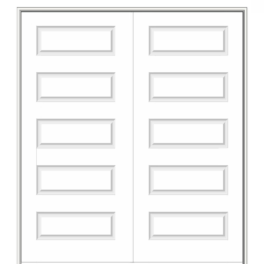 Mmi Door 60 In X 80 In Smooth Rockport Both Active Solid Core