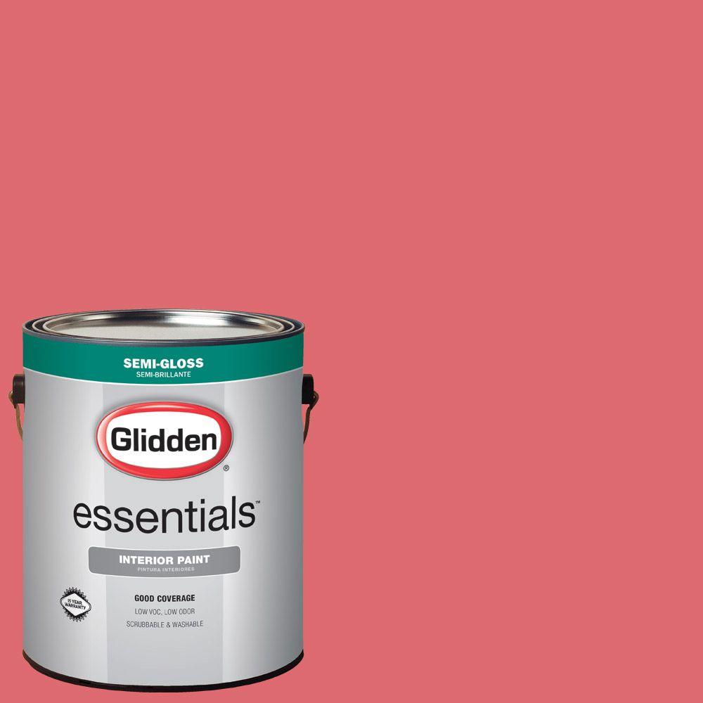 Glidden Essentials 1 Gal Hdgr41 Pink Salmon Semi Gloss Interior Hdgr41 Pink Salmon Semi Gloss Interior Paint