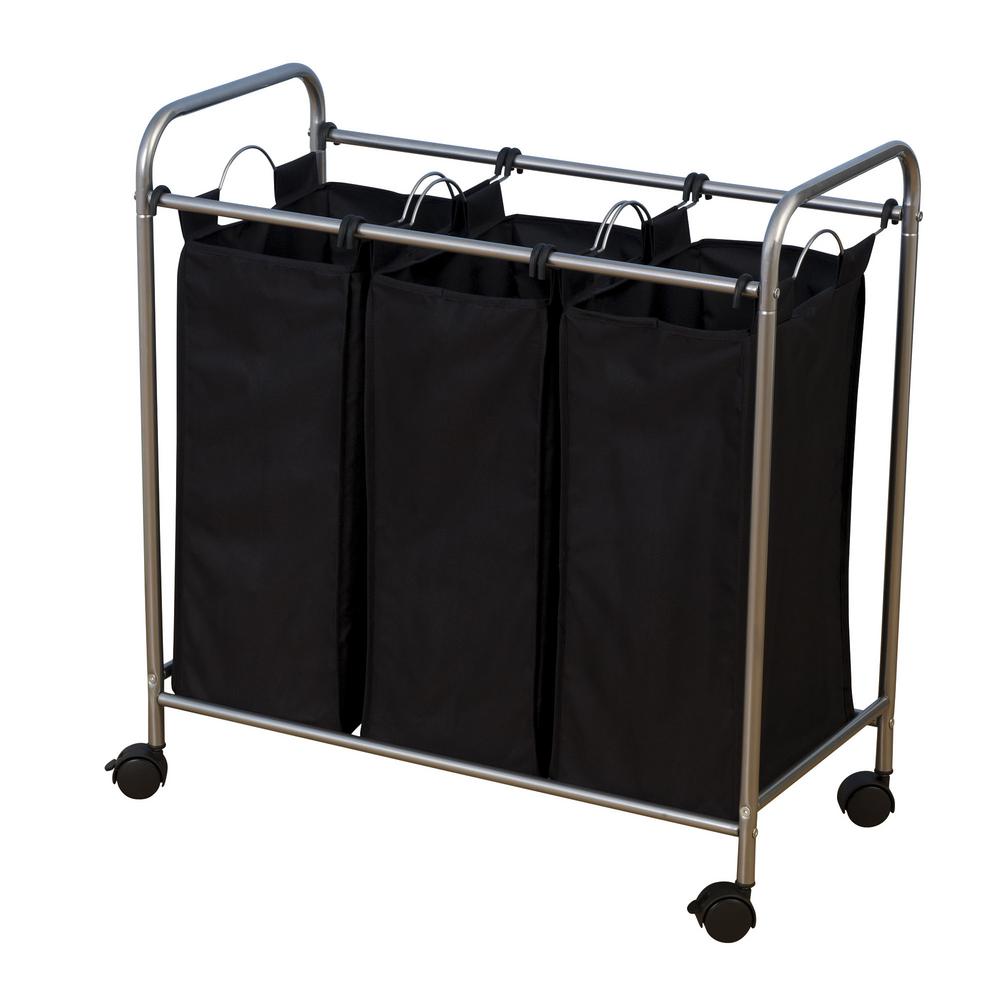 covered laundry sorter