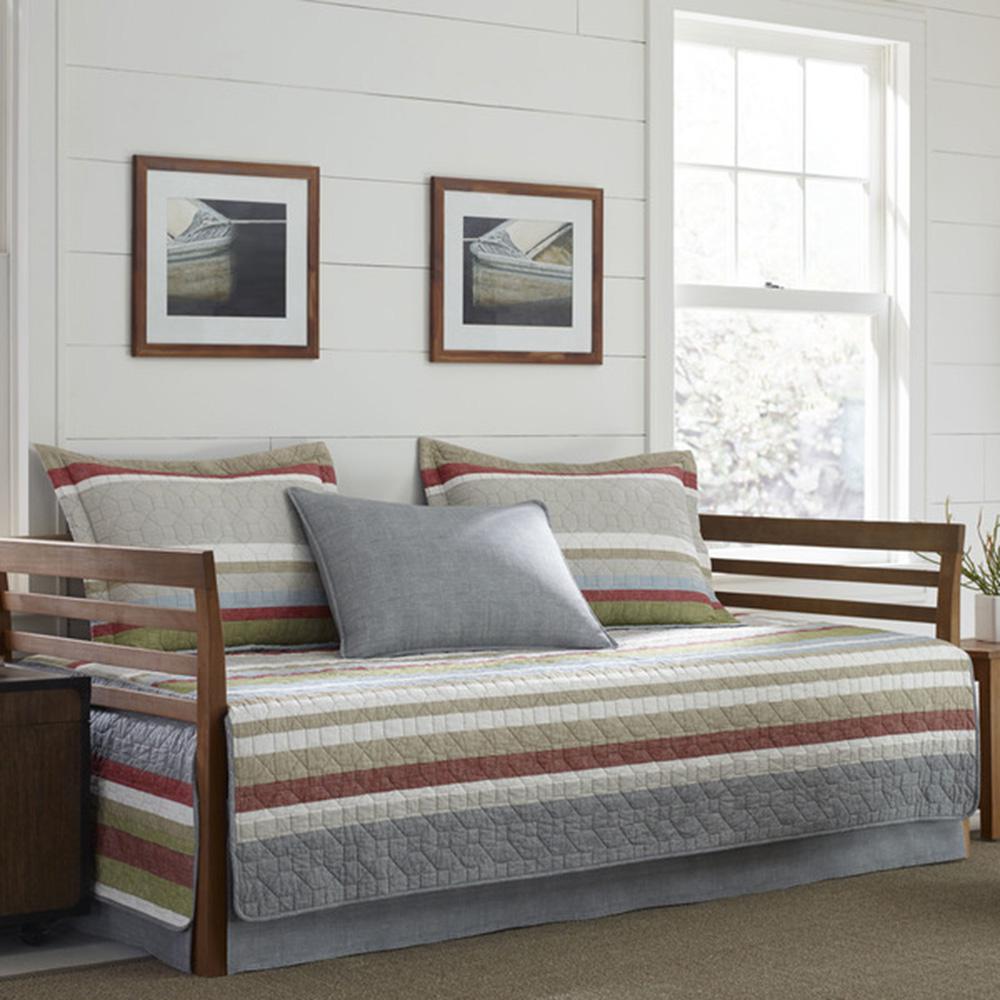 Eddie Bauer Salmon Ladder 5 Piece Multi Colored Twin Reversible