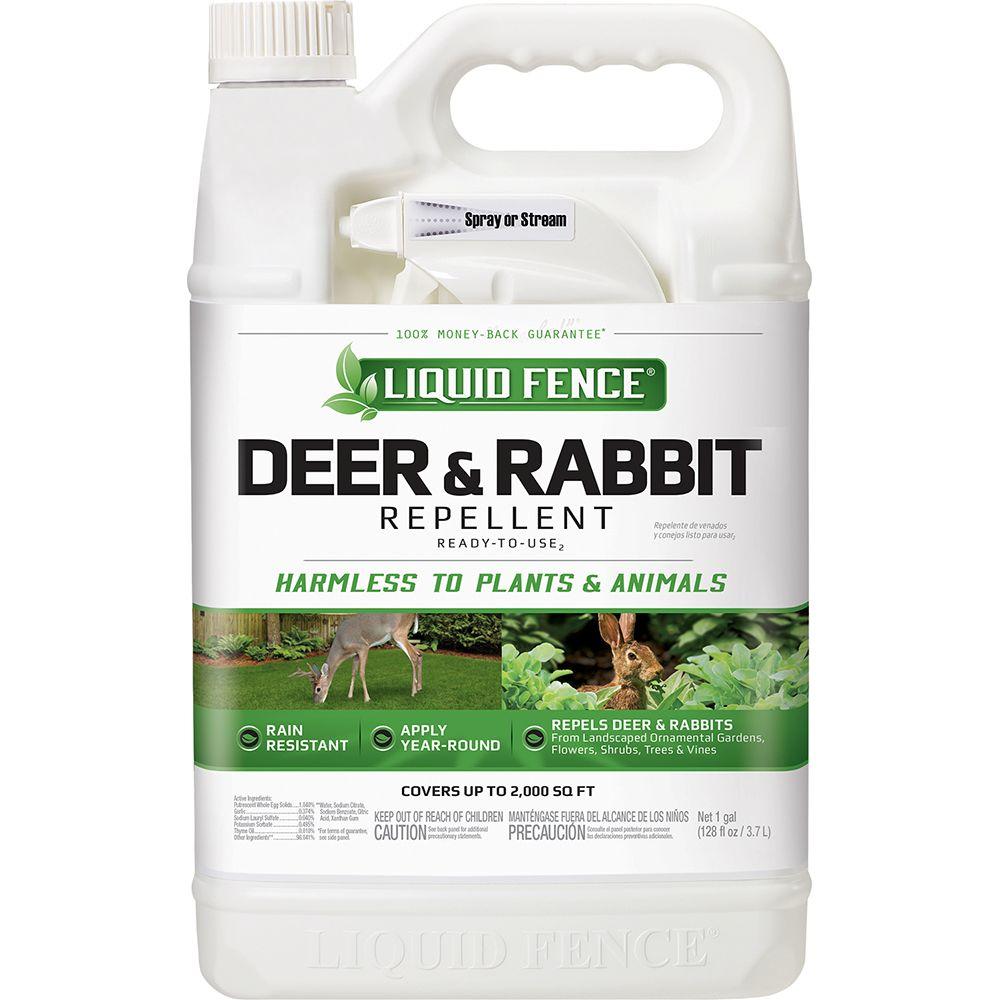 Liquid Fence 1 Gal Ready To Use Deer And Rabbit Repellent Hg