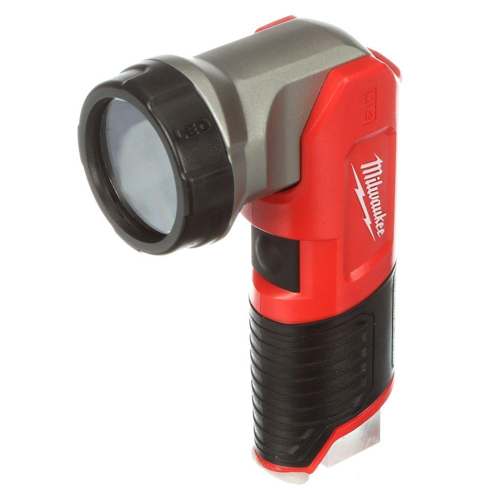 Milwaukee Led Handheld Flashlights Accessories M12 12 Volt Lithium Ion Cordless 160 Lumen Led Work Flashlight Tool