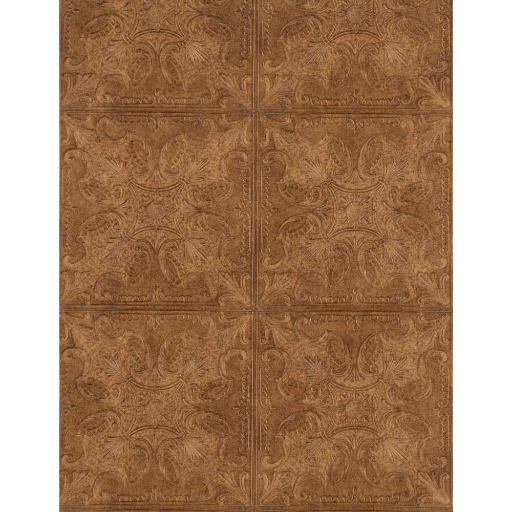 York Wallcoverings Weathered Finishes Tin Tile WallpaperPA131206 The