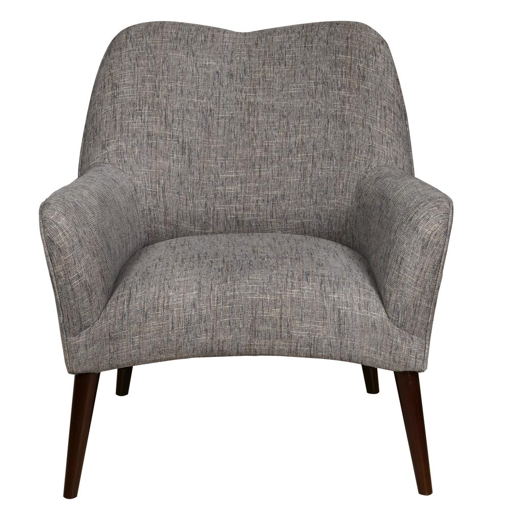 Modern Grey Side Chair Accent Chairs The Home Depot Grey Modern Style Arm Chair