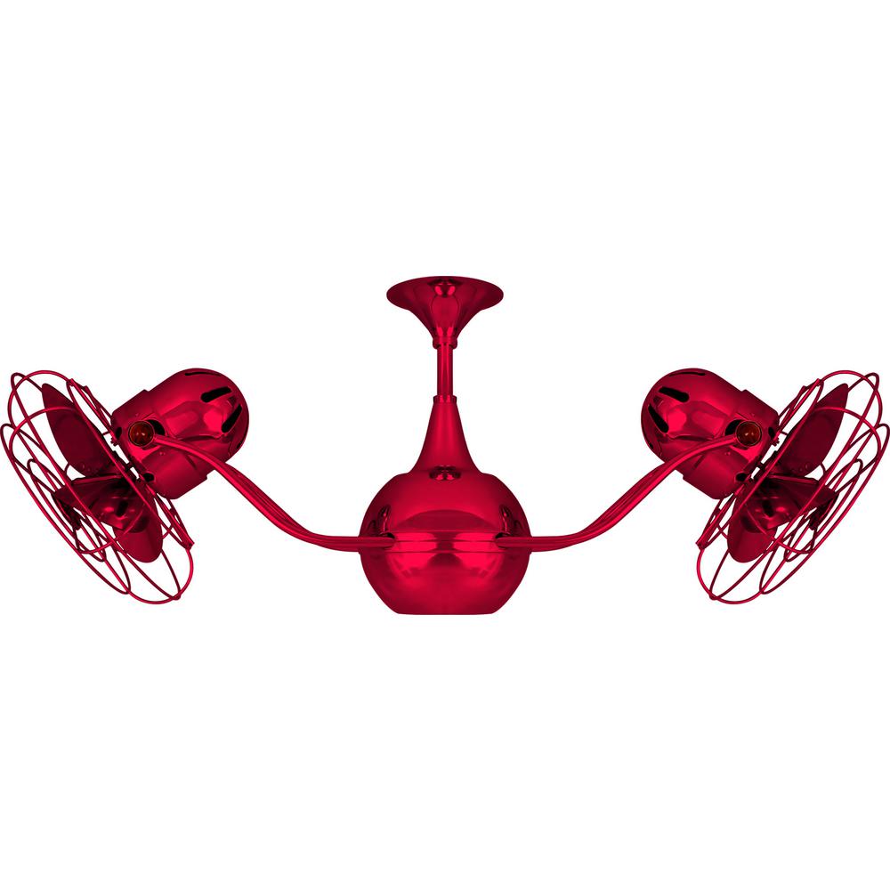 Matthews Gerbar Vent Bettina 42 In Indoor Outdoor Red Ceiling Fan Indoor Outdoor Red Ceiling Fan With Wall