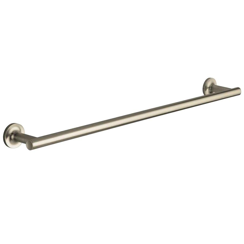 KOHLER Purist 24 in. Towel Bar in Vibrant Brushed Nickel-K-14436-BN ...