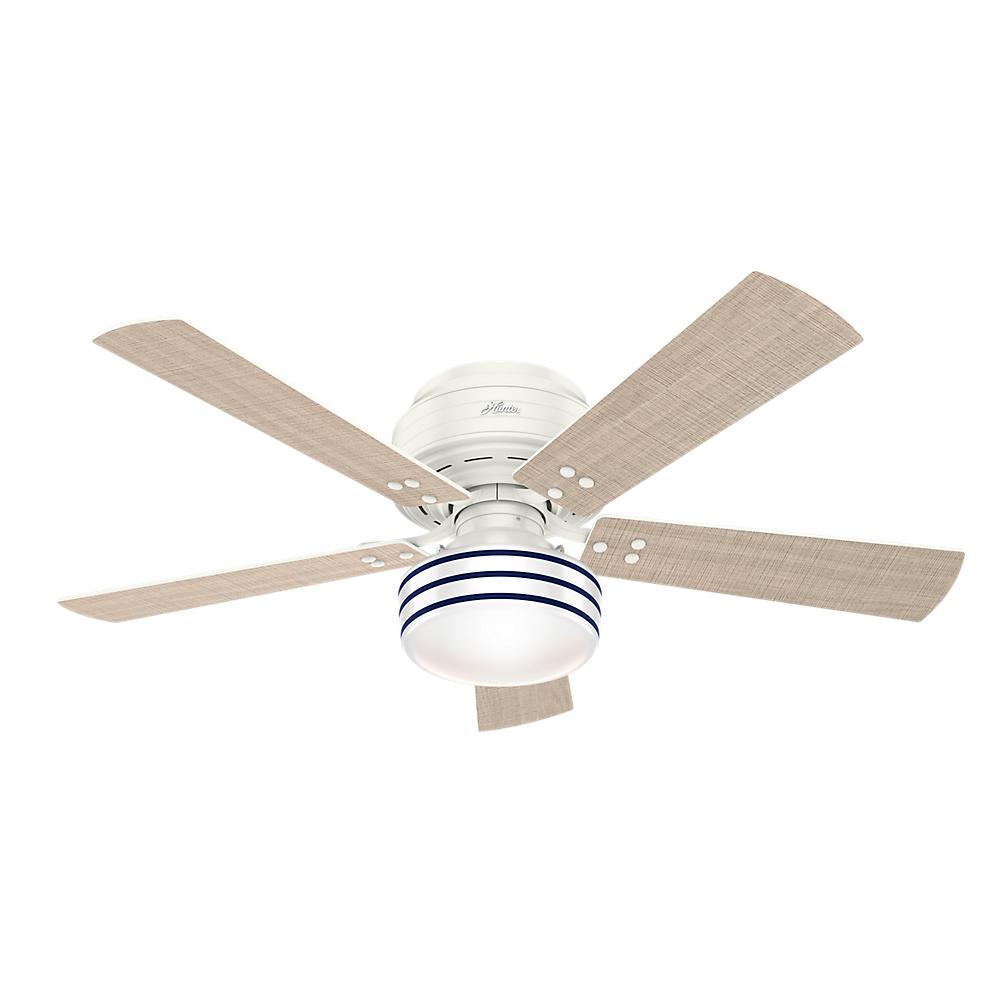 Damp Rated Light Bulb S Included Outdoor Ceiling Fans With Cedar Key 52 In Indoor Outdoor Fresh White Low Profile Ceiling Fan With Light