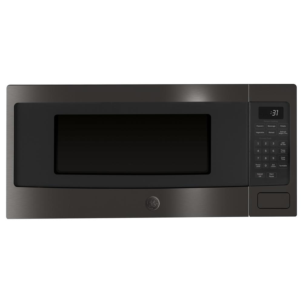 Ge Profile 1 1 Cu Ft Countertop Microwave In Black Stainless