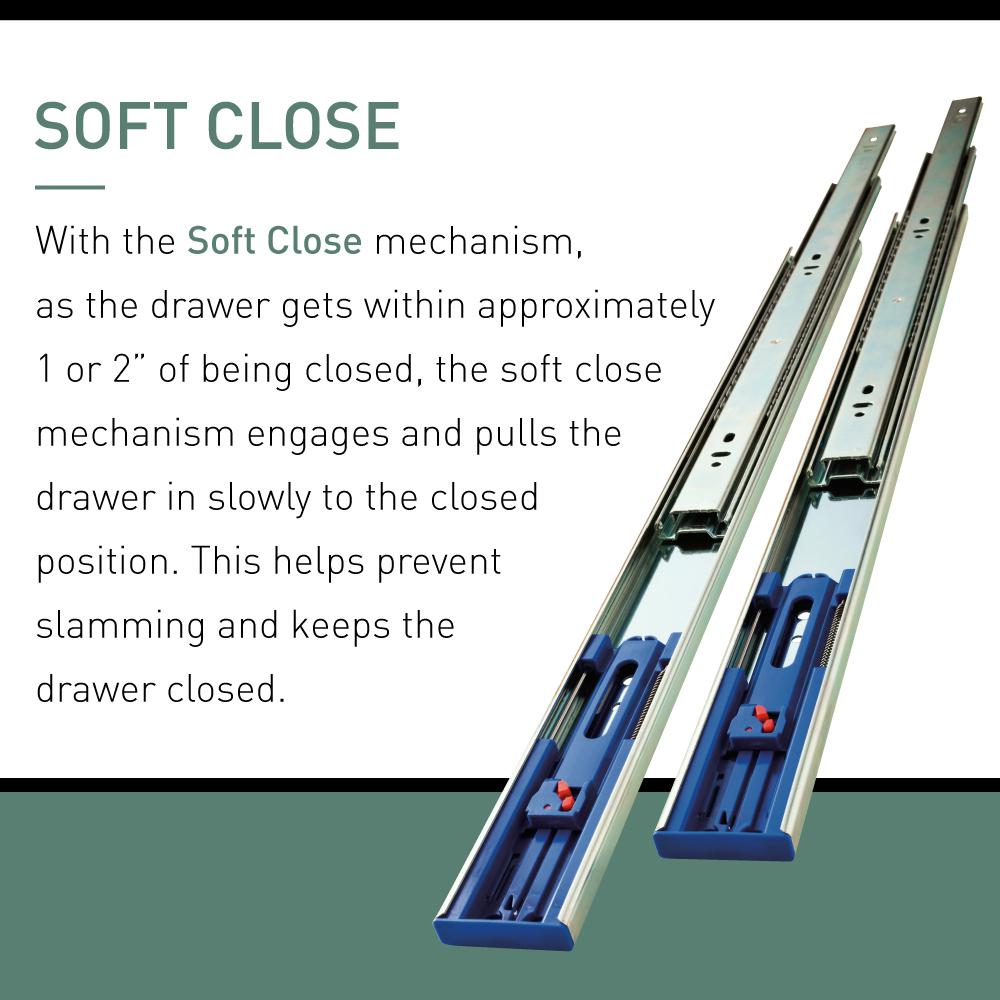 FULL EXTENTION DRAWER SLIDE 14 IN TRU-TRAC PRECISION