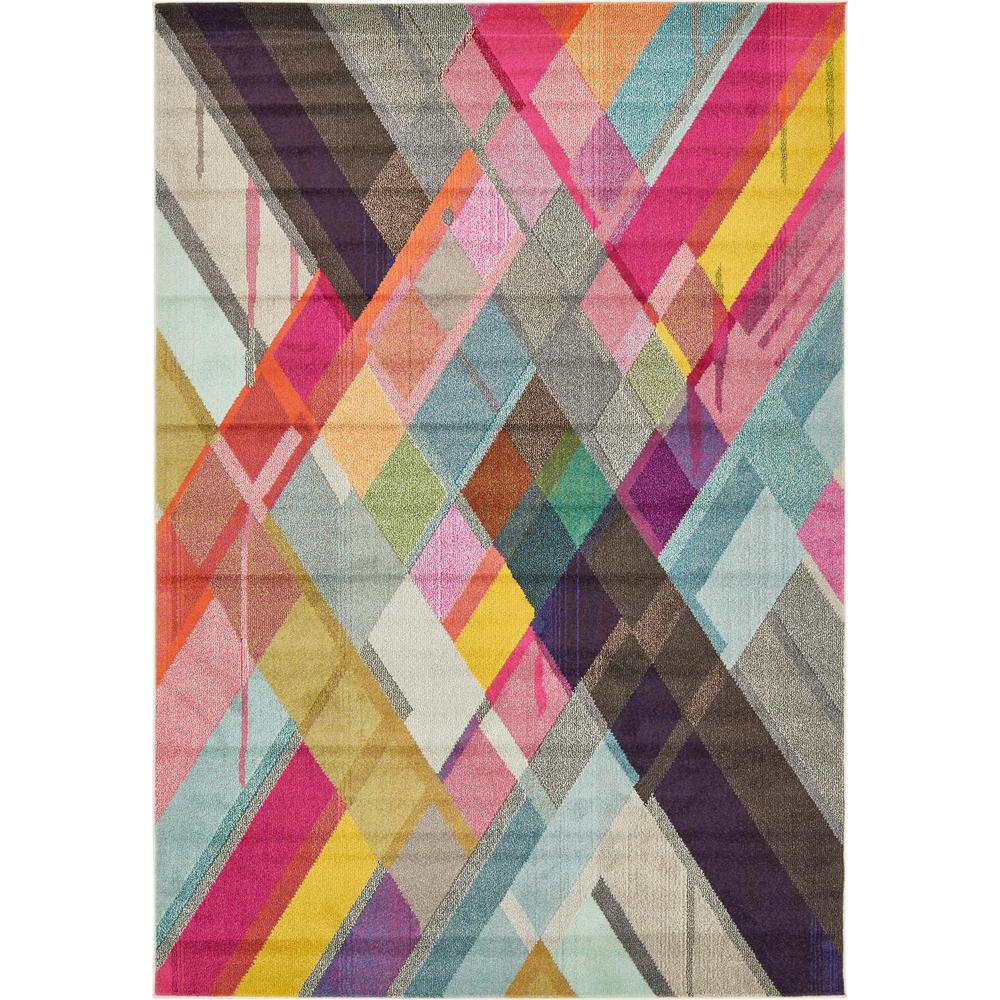 Unique Loom Barcelona Multi 7 Ft X 10 Ft Area Rug 3131871 The Home