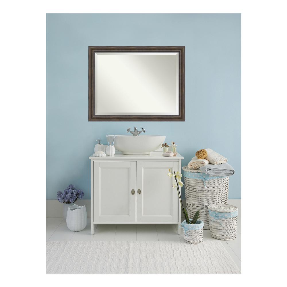 Pine Bathroom Mirrors Bath The Home Depot Rustic Pine Wood 46 In W X 36 H Single Distressed Bathroom Vanity