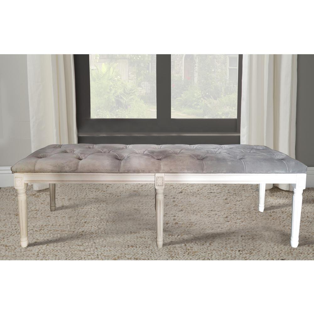 Home Decorators Collection Edmund Smoke Grey Wood Dining Bench