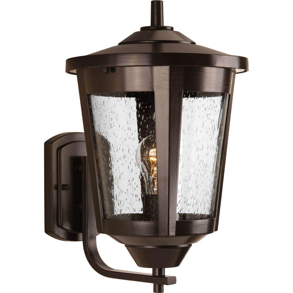 Progress Lighting East Haven Collection 1 Light Large Antique Bronze Progress Lighting East Haven Collection 1 Light Large Antique Bronze Outdoor Wall Lantern