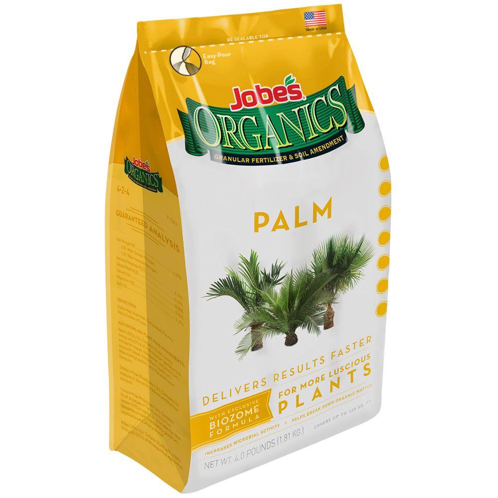 Jobe's 09126 Organic Palm Granular Fertilizer 4-Pound Bag