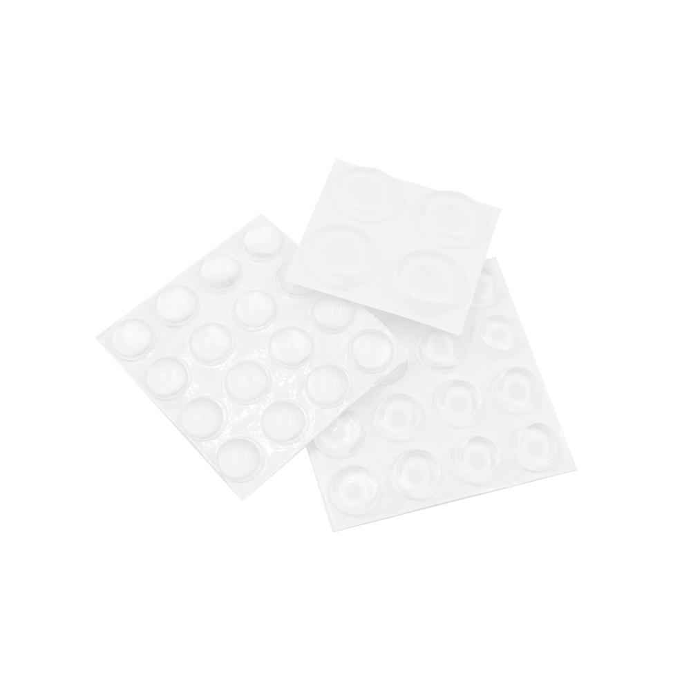 Everbilt Self Adhesive Clear Bumpers Assorted Sizes 36 Pack