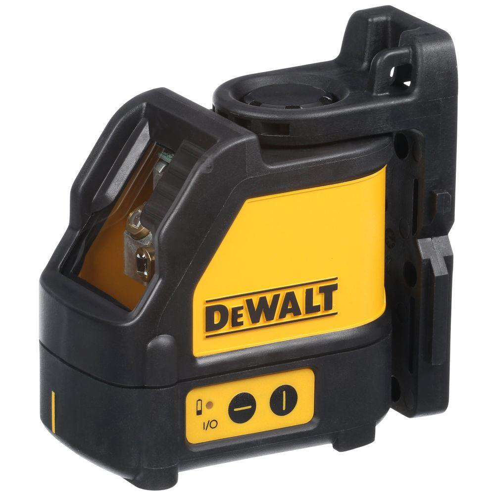 DEWALT 165 ft. Red Self-Leveling Cross-Line Laser Level with (3) AA Batteries & Case