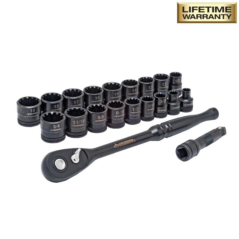Husky 3/8 in. Drive 100Position Universal SAE and Metric Socket Wrench
