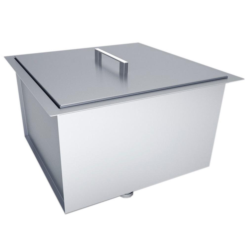 Sunstone Over/Under 20 in. x 12 in.Height Single Basin Sink with Cover