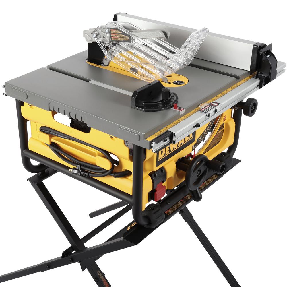 15-Amp Corded 10 in. Compact Job Site Table Saw with Site-Pro Modular Guarding System with Stand