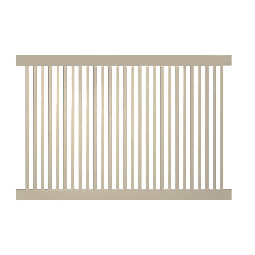 to how vinyl fence panels assemble 6 ft. x Vinyl Weatherables Khaki H ft. Williamsport 4 W