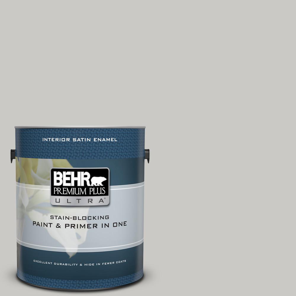 BEHR Premium Plus Ultra 1 gal. 790E2 Gentle Rain Satin Enamel