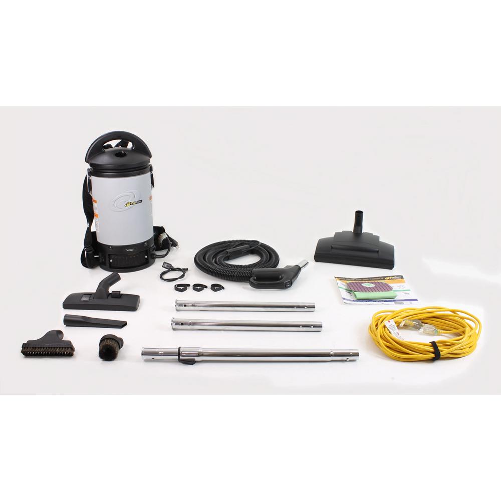 ProTeam Sierra Commercial Backpack Vacuum Cleaner 32MM Tools and Wessel Werk Power Head Kit-47m ...