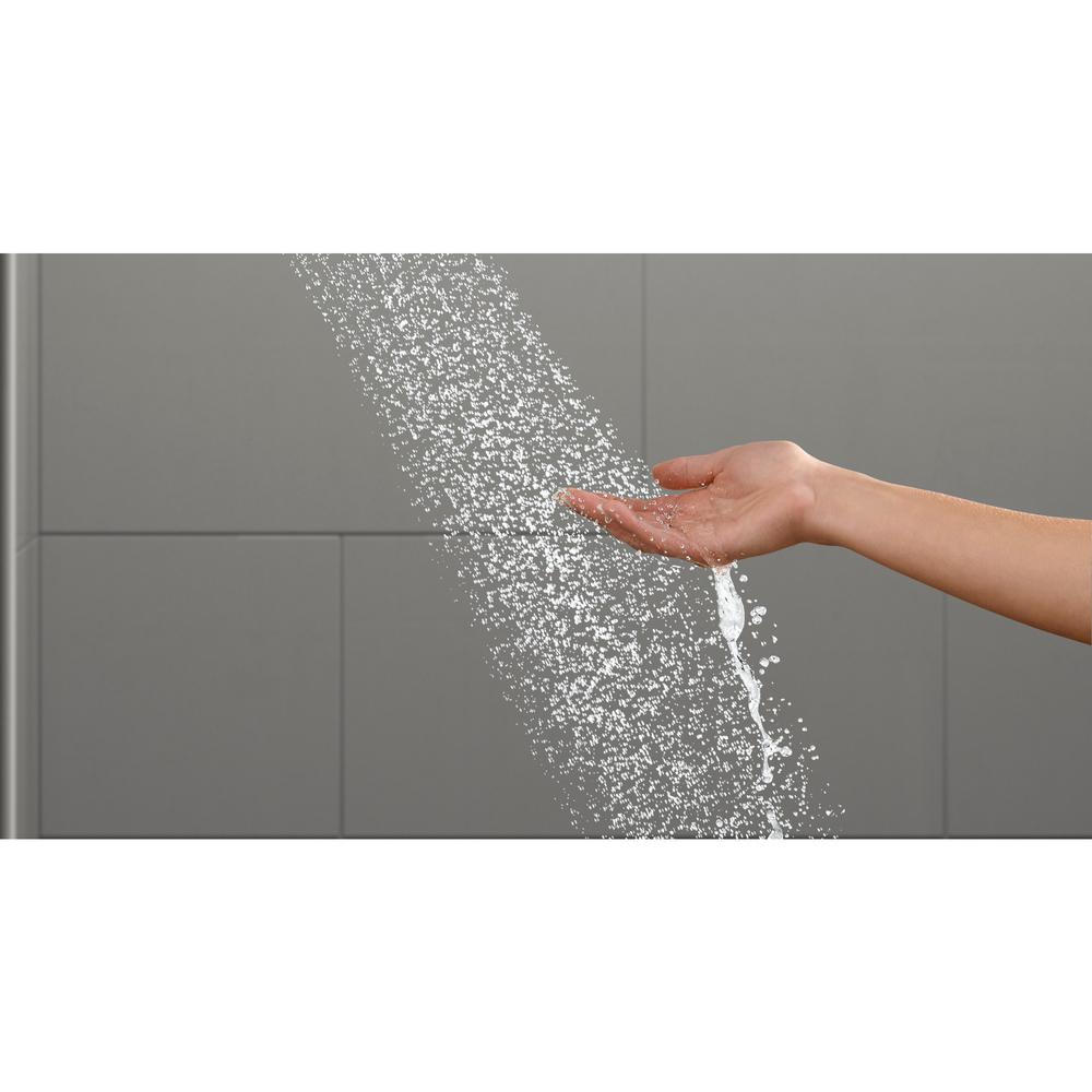 Valve Included Kohler Elmbrook Single-Handle 3-Spray Tub and Shower Faucet in Brushed Nickel