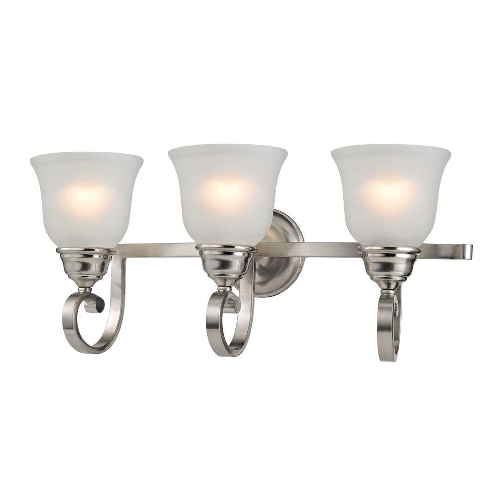 An Lighting Hamilton 3 Light Brushed Nickel Bath Bar Tn An Lighting Hamilton 3 Light Brushed Nickel Bath Bar