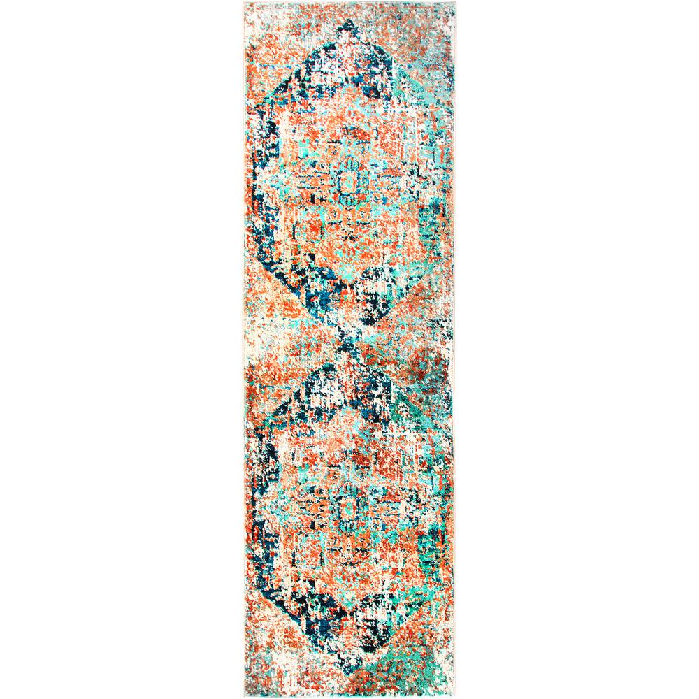 Home Dynamix Shabby Chic Heritage Brandt Blue Gray 2 Ft In X 7 Shabby Chic Heritage Brandt Blue Gray 2 Ft In X 7 Indoor Runner Rug