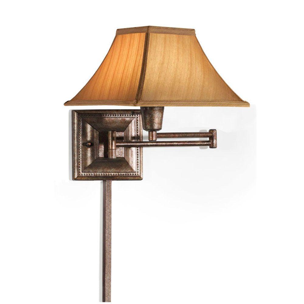 Home Decorators Collection Gold Kingston Swing Arm Pin Up Lamp Home Decorators Collection Gold Kingston Swing Arm Pin Up Lamp