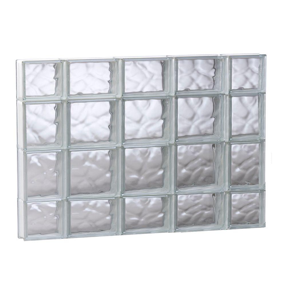 Clearly Secure 34 75 In X 27 3 125 Frameless Wave Pattern Clearly Secure 34 75 In X 27 3 125 Frameless Wave Pattern