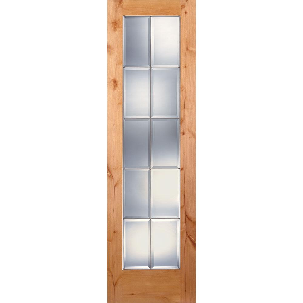 Feather River Doors 24 In. X 80 In. 10 Lite Unfinished Knotty Alder ...