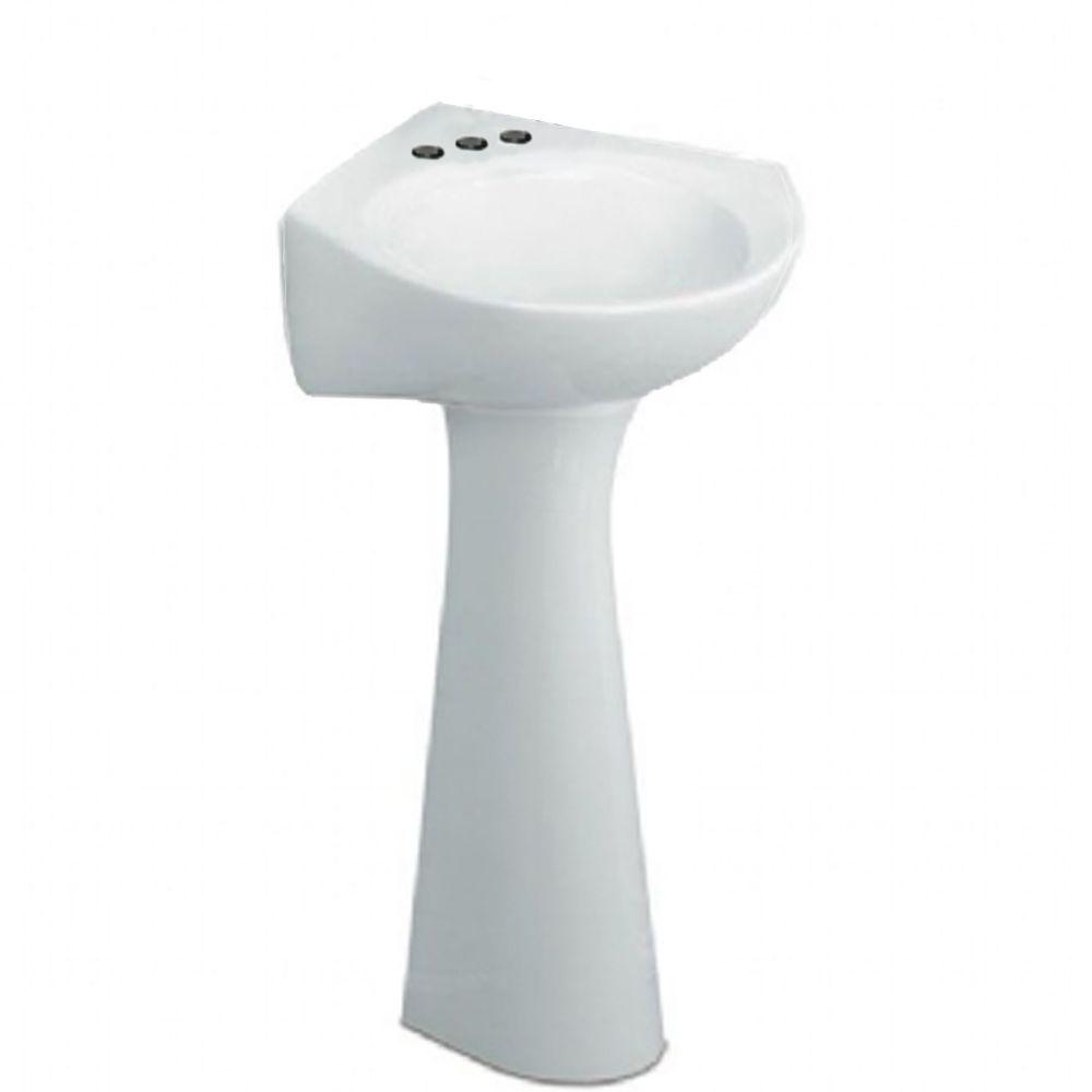 American Standard Cornice Pedestal Combo Bathroom Sink In White