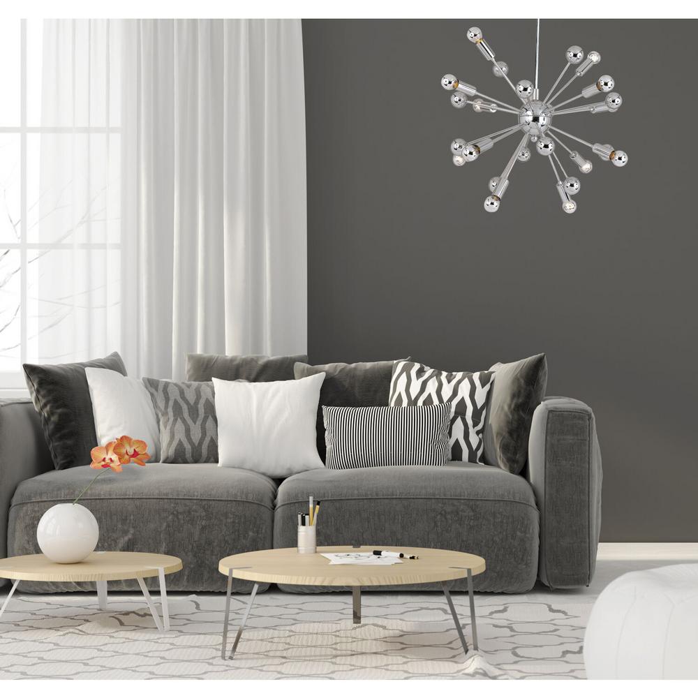 Af Lighting Supernova 12 Light Chrome Chandelier 5695 12h The Af Lighting Supernova 12 Light Chrome