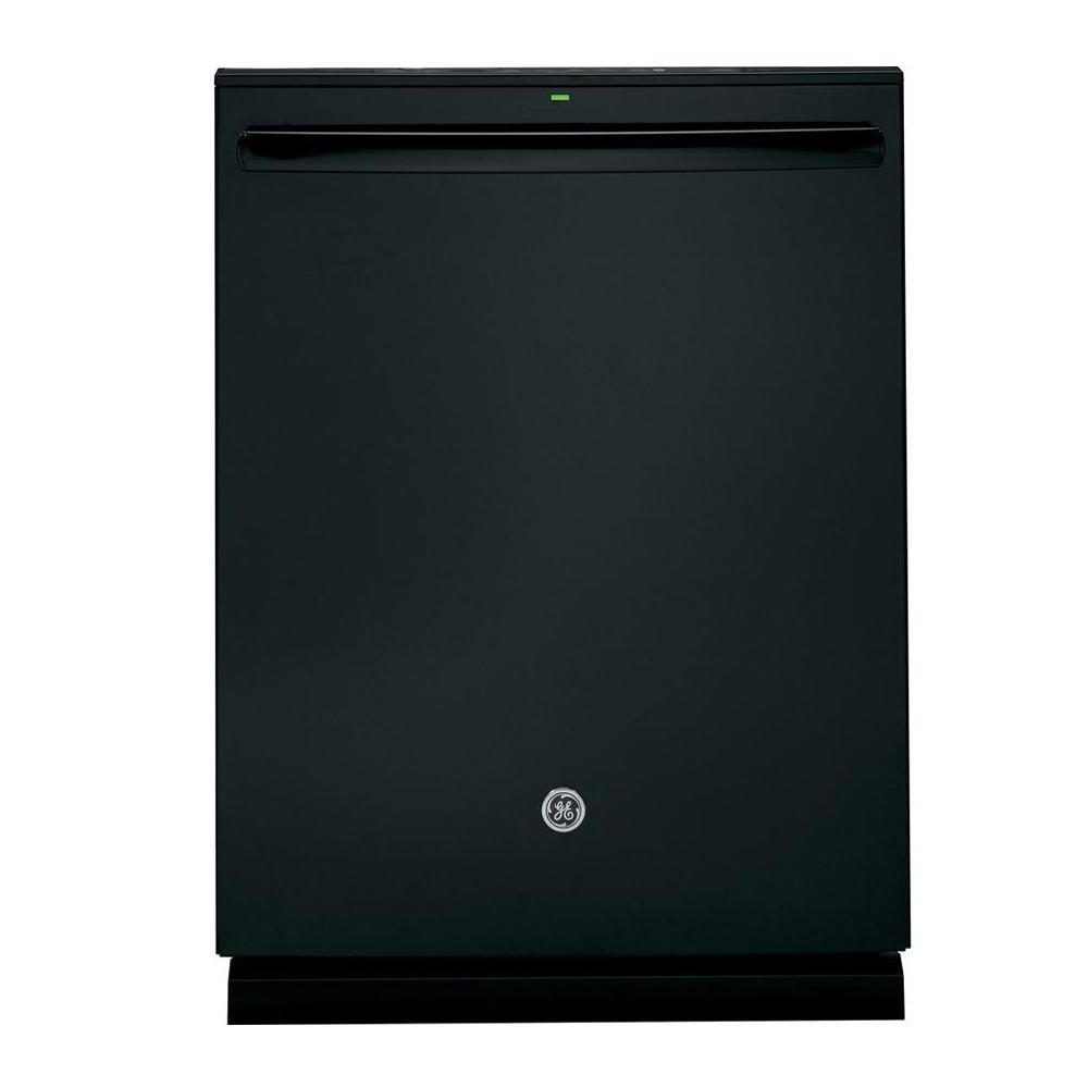 GE Adora Top Control Dishwasher in Black with Stainless Steel Tub and