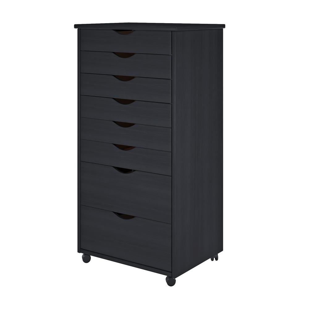 Adeptus Black Pine 6 2 Drawer Wide Roll Cart 76169 The Home Depot Adeptus Black Pine 6 2 Drawer Wide Roll Cart