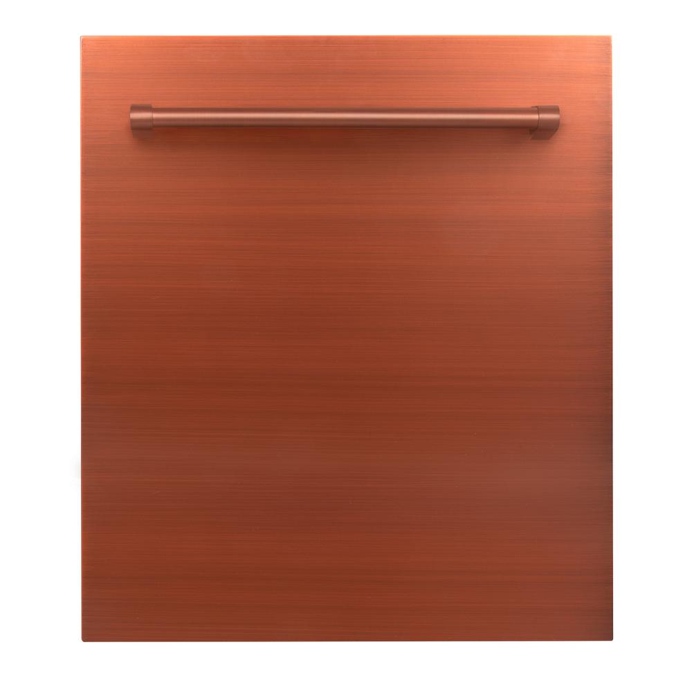ZLINE Kitchen and Bath 24 in. Top Control Dishwasher in Copper with