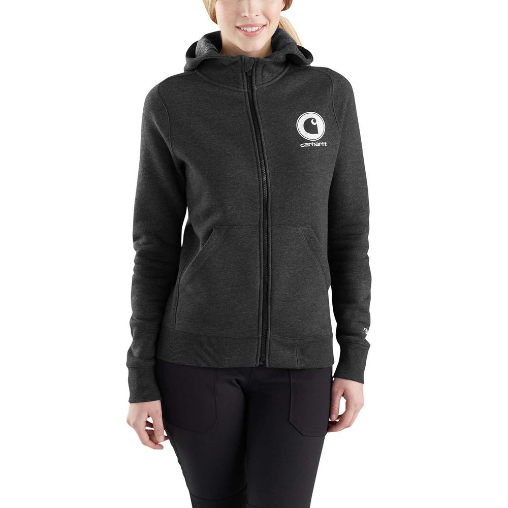 Download 17+ Womens Heather Full-Zip Hoodie Front Half Side View Of ...