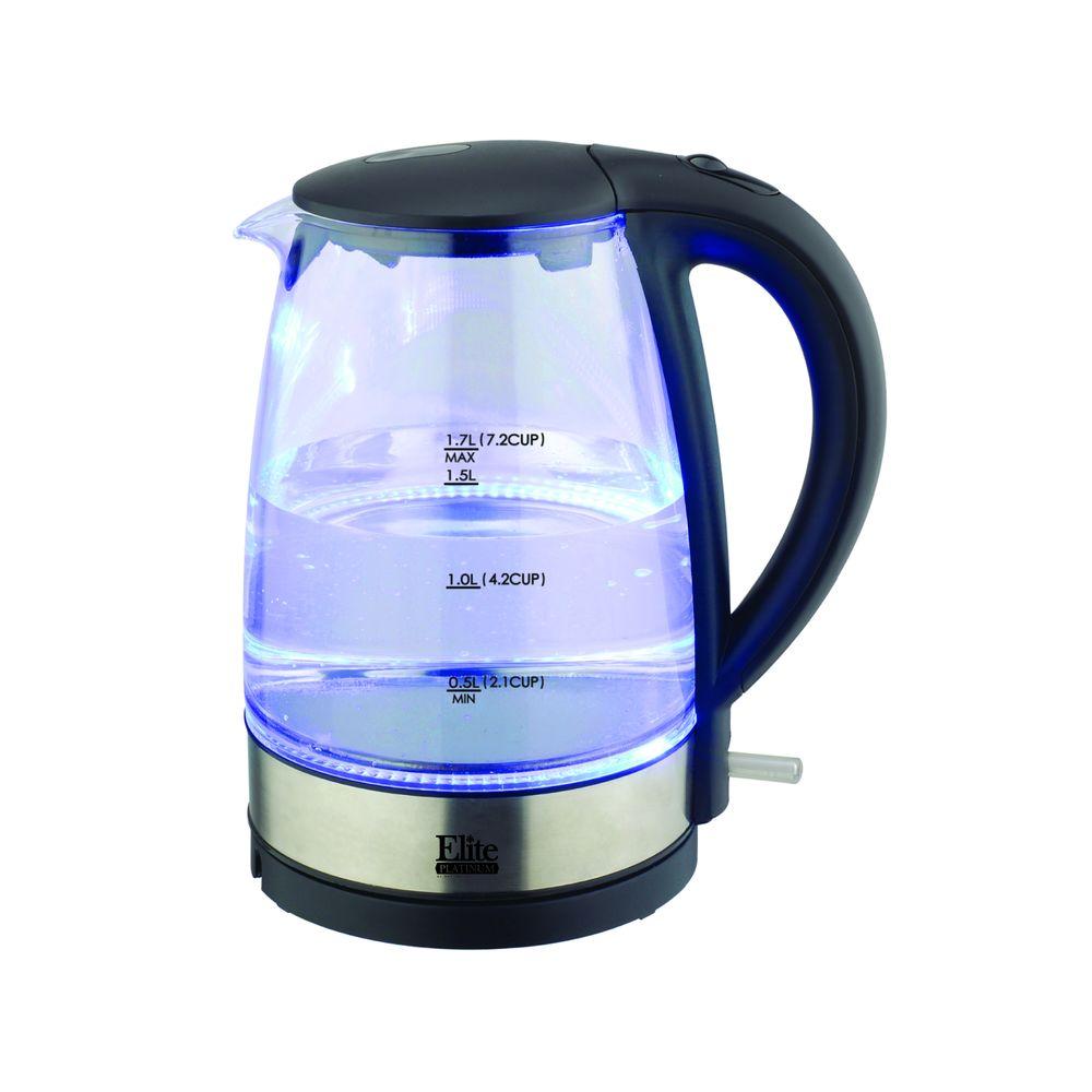 elite glass cordless electric kettl