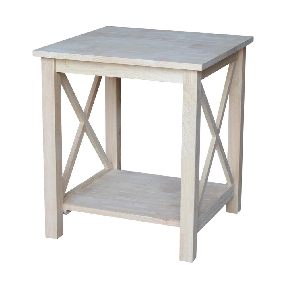 International Concepts Hampton Unfinished End Table Ot 70e The International Concepts Hampton Unfinished End Table Ot 70e The Home Depot
