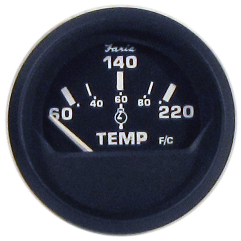Faria 2 in. Euro Cylinder Head Temperature Gauge with Sender12819