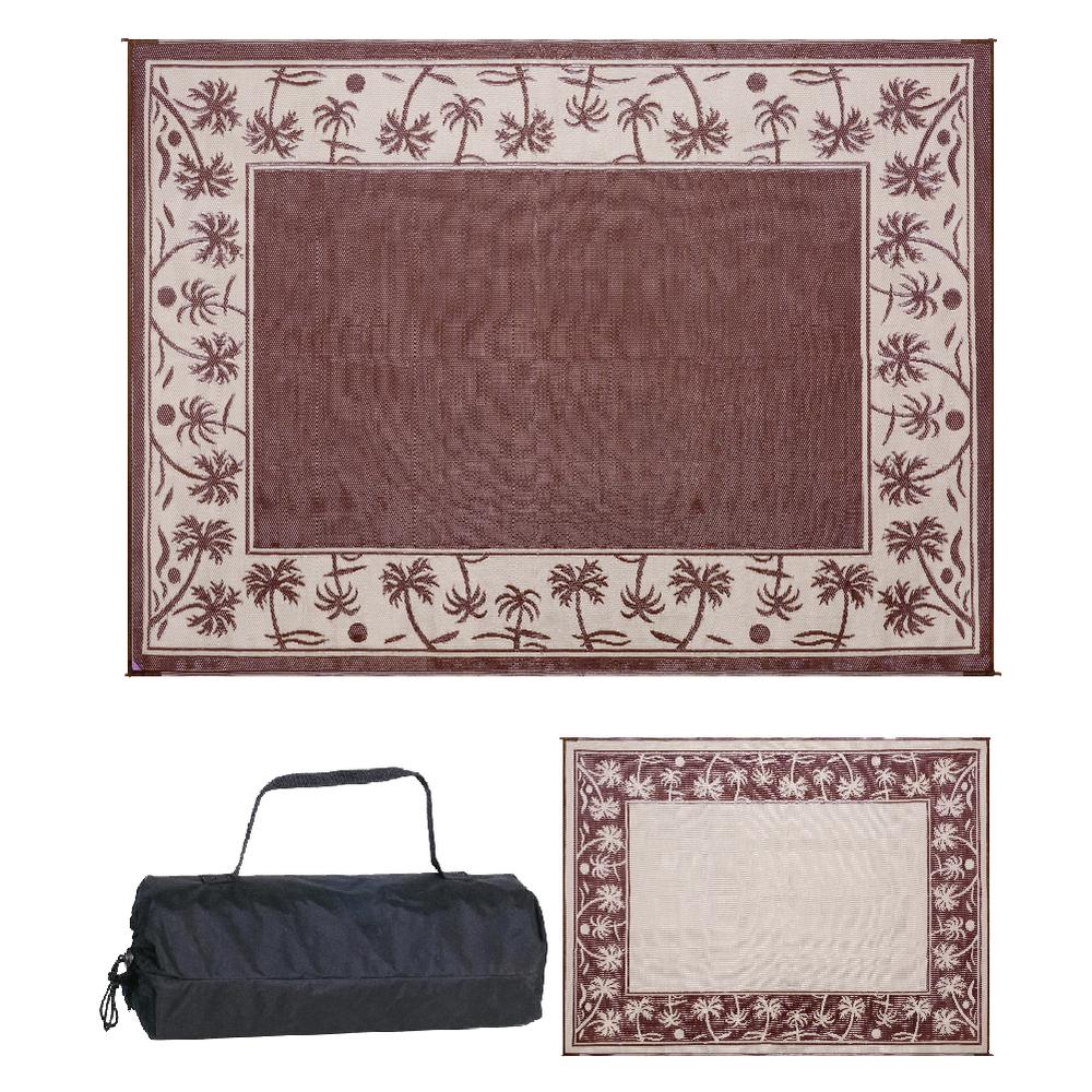 Reversible Mats 9 Ft X 12 Mat Palm Tree Brown Mats 9 Ft X 12 Reversible Mat